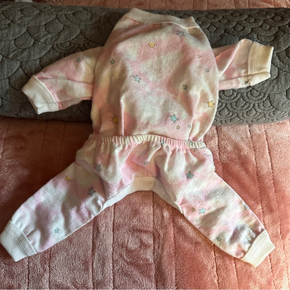 Doggie PJs | Dressed 2 the K-9ines Pink Star Print | Size: S | Super Soft & Cozy